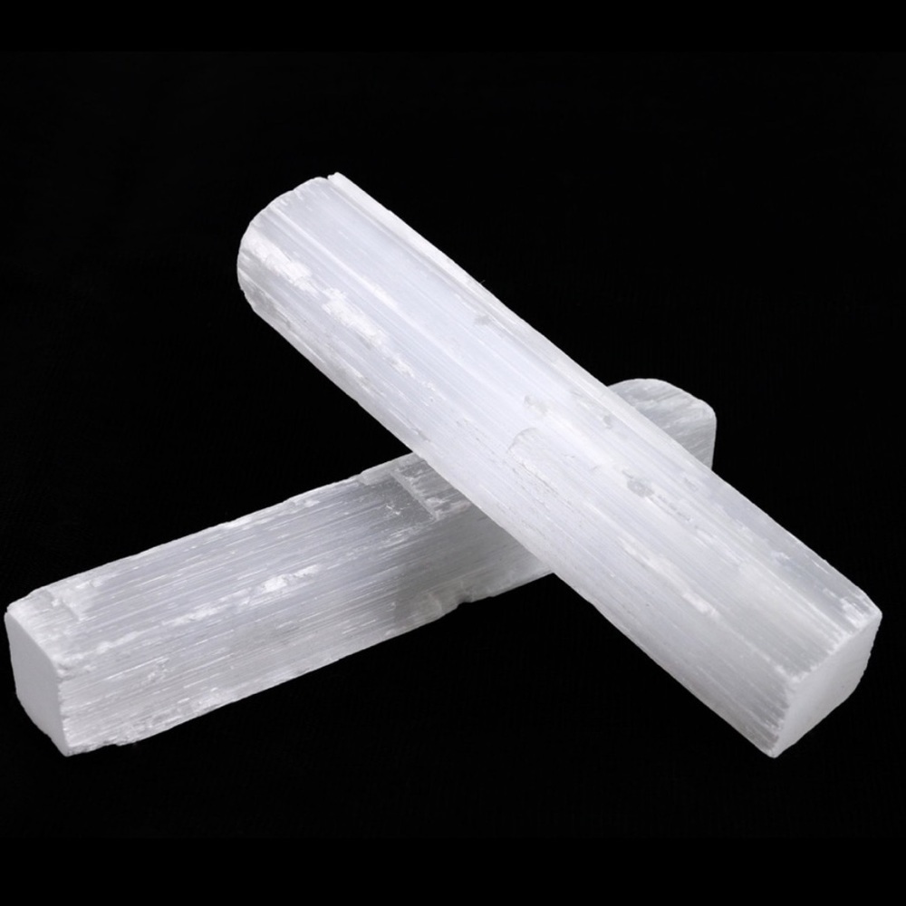 Selenite Wand 2Pc Set Of Selenite Kit Beginners Crystal Kit